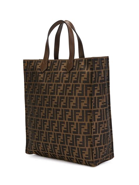 fendi ff logo shopper tote|Fendi shopping tote.